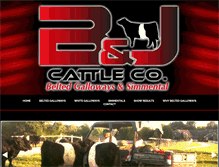 Tablet Screenshot of bjcattleco.com
